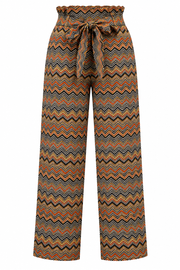 Women's Casual Printed Cotton Trouser Pant (MultiColor)