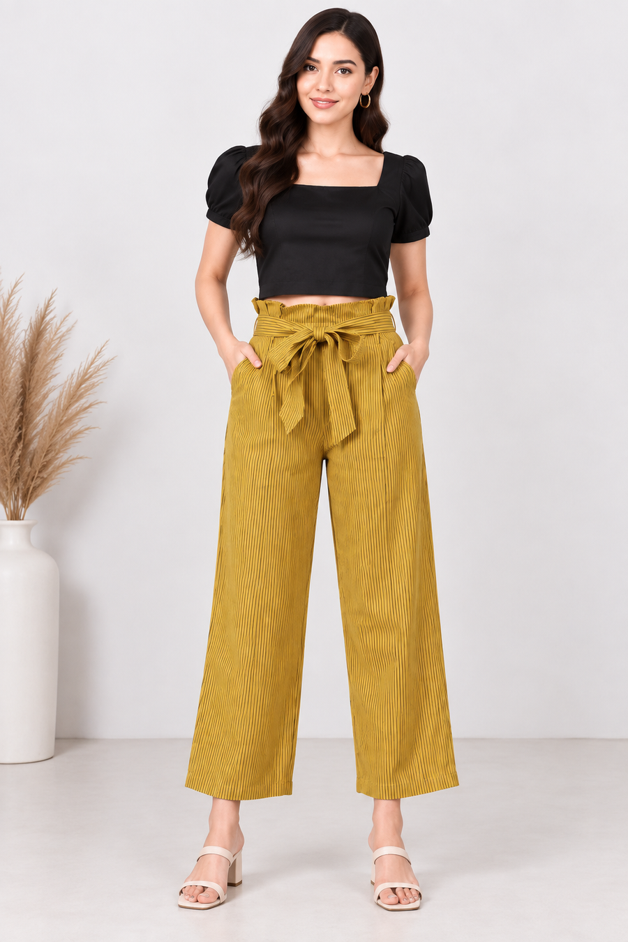 Women's Casual Printed Cotton Trouser Pant (MultiColor)