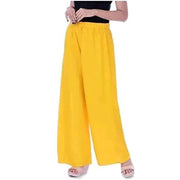 Women's Casual Rayon Solid Ankle Length Palazzo