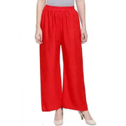 Women's Casual Rayon Solid Ankle Length Palazzo