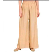 Women's Casual Rayon Solid Ankle Length Palazzo